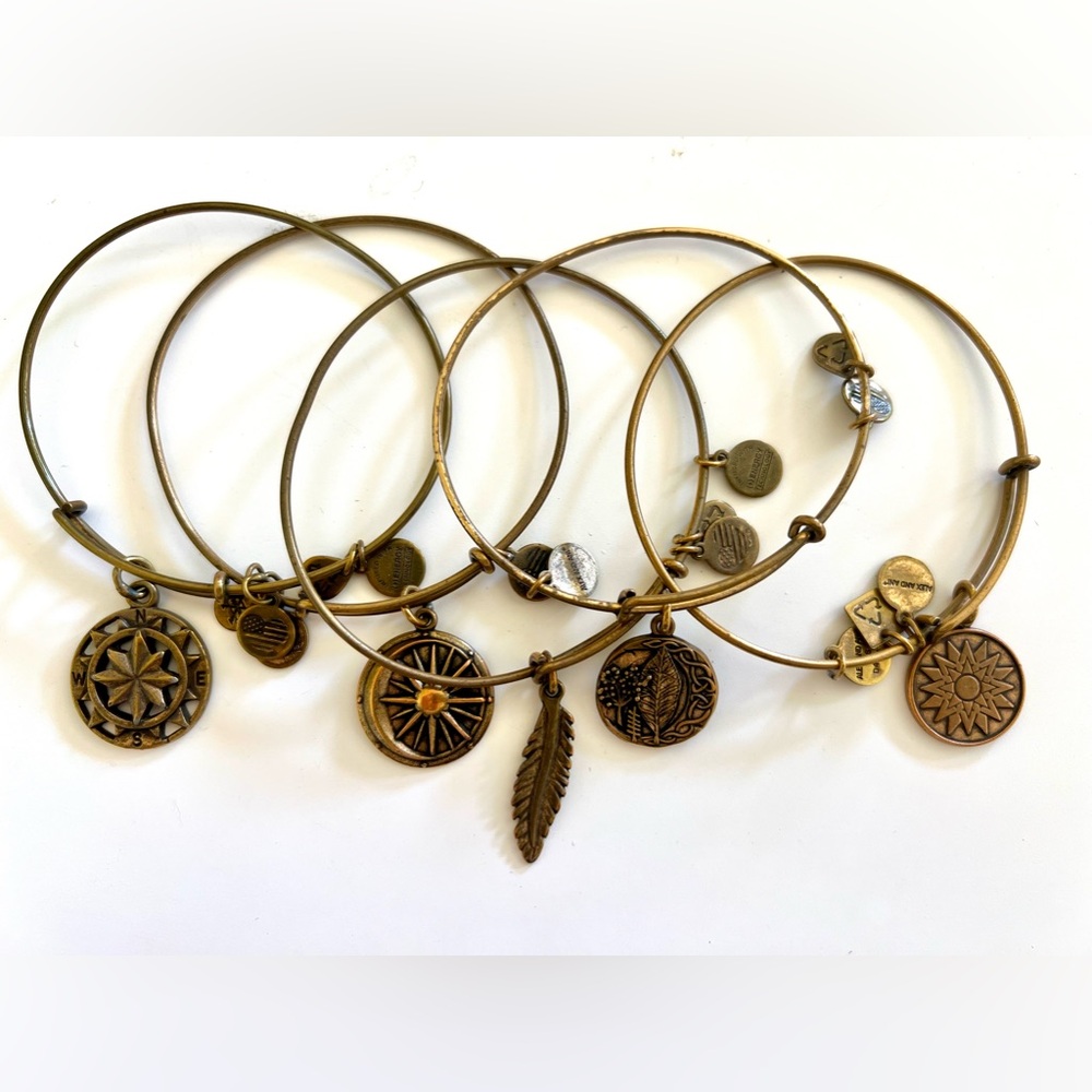 Alex and Ani bracelets set of five